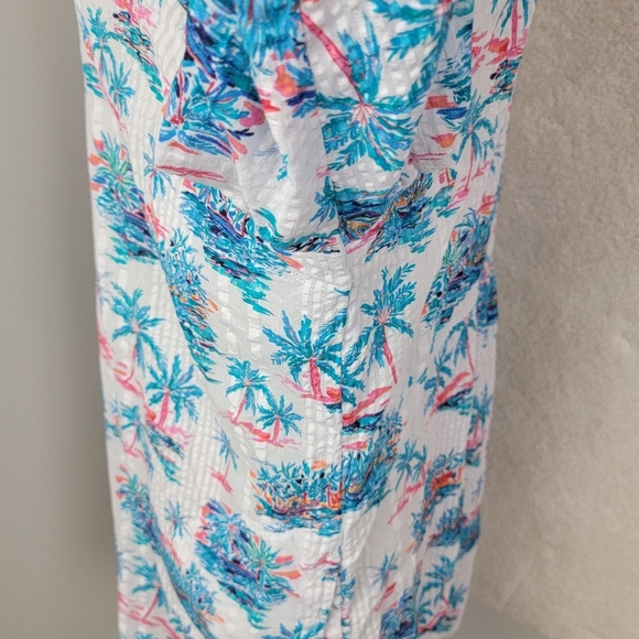 Tommy Bahama Tropical Oasis Boyfriend Shirt Swim Cover-Up Sz XL - Picture 10 of 16